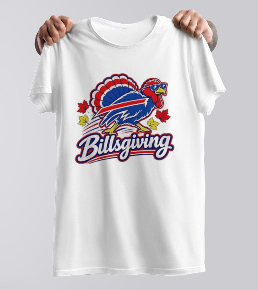 Buffalo Bills Thanksgiving 2026 Turkey Billsgiving Football Celebration T-Shirt