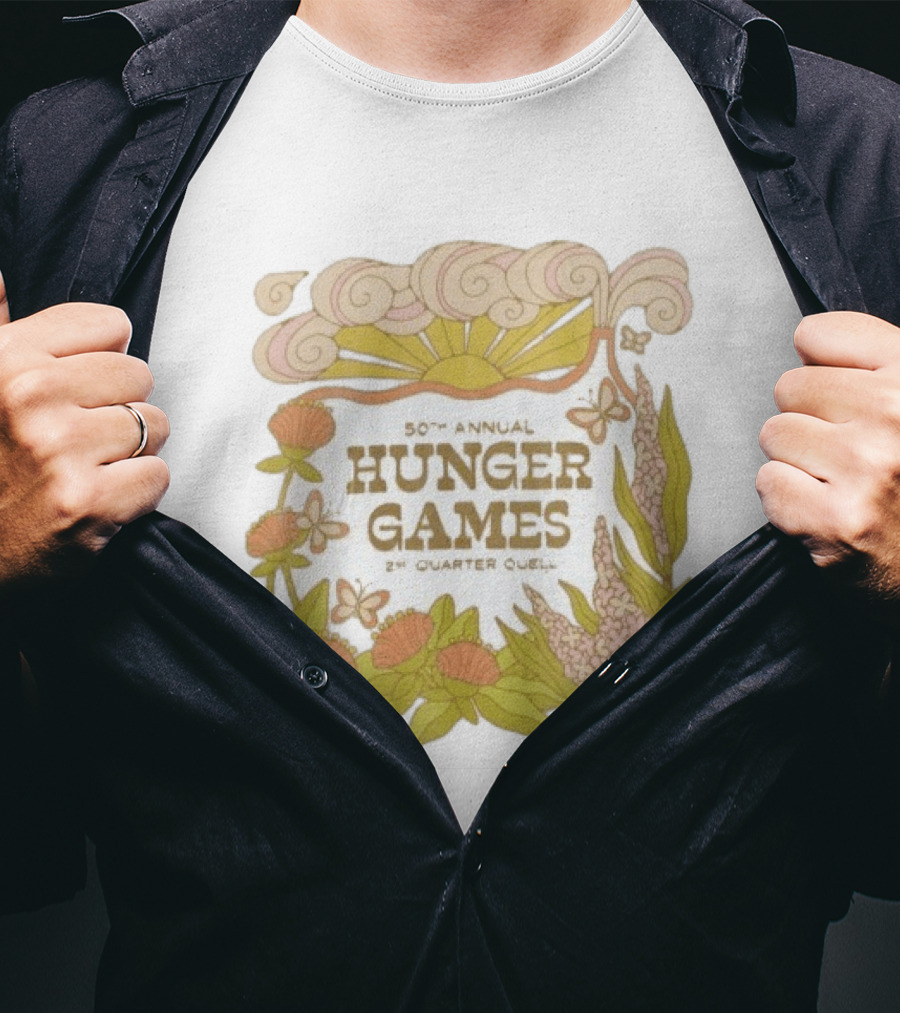 50th Annual Hunger Games 2nd Quarter Quell Floral Sun T-Shirt