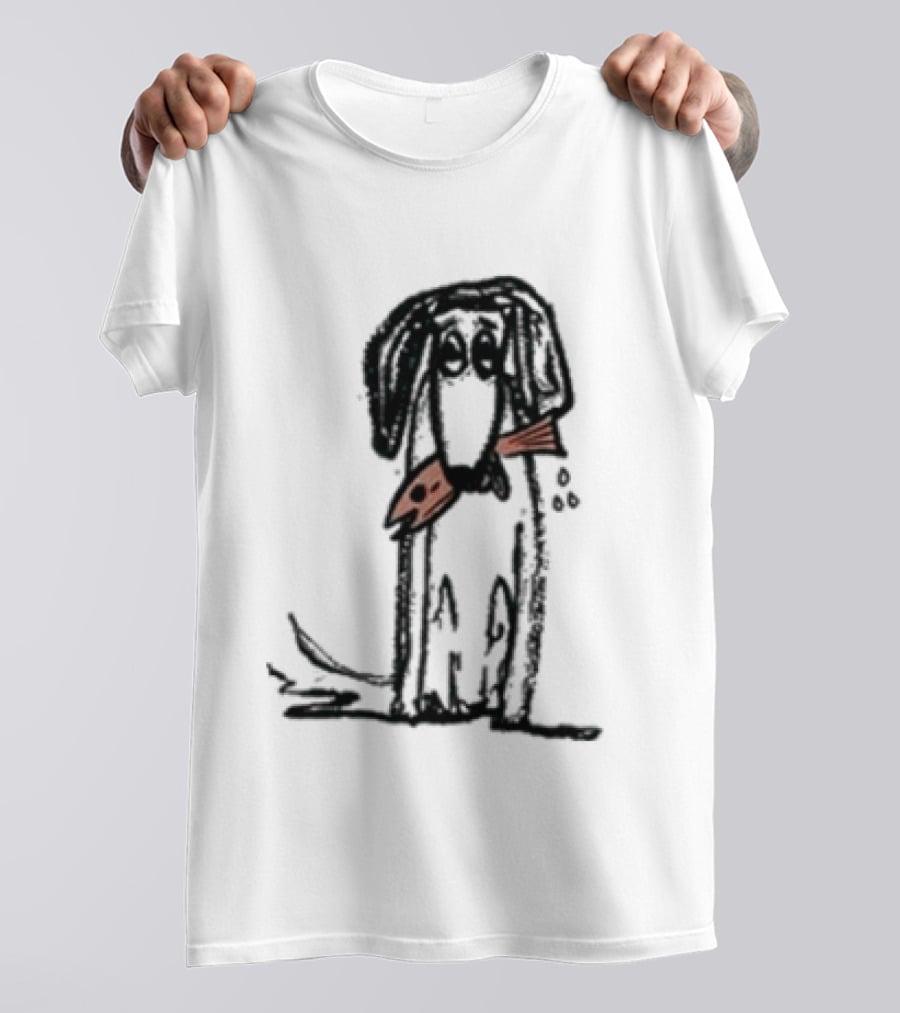 Leftover Salmon Good Dog Fish Band Artful Canine With Fish Collar T-Shirt
