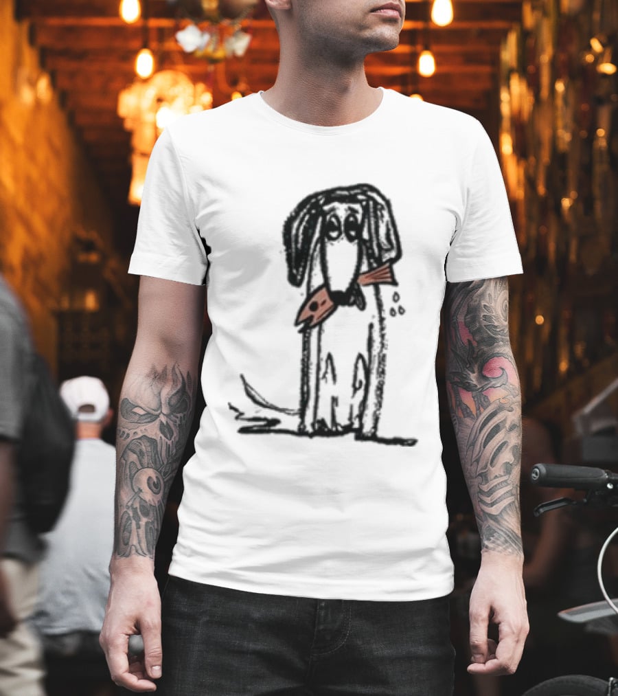 Leftover Salmon Good Dog Fish Band Artful Canine With Fish Collar T-Shirt