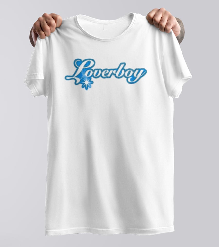 Mariah Carey Store Loverboy White Hearts Flowers T-Shirt