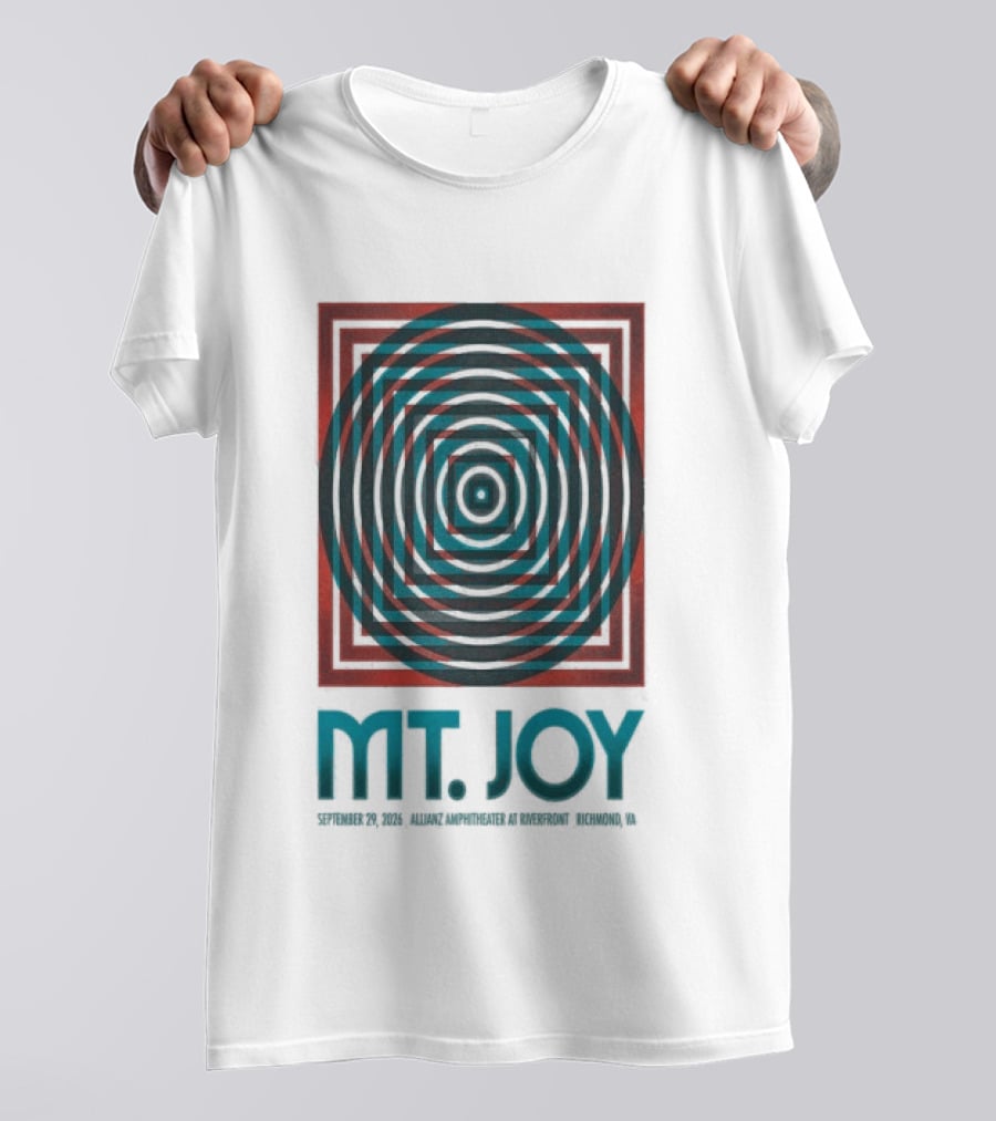 MT. Joy Richmond VA Sept 29 2026 Tour Spiral T-Shirt