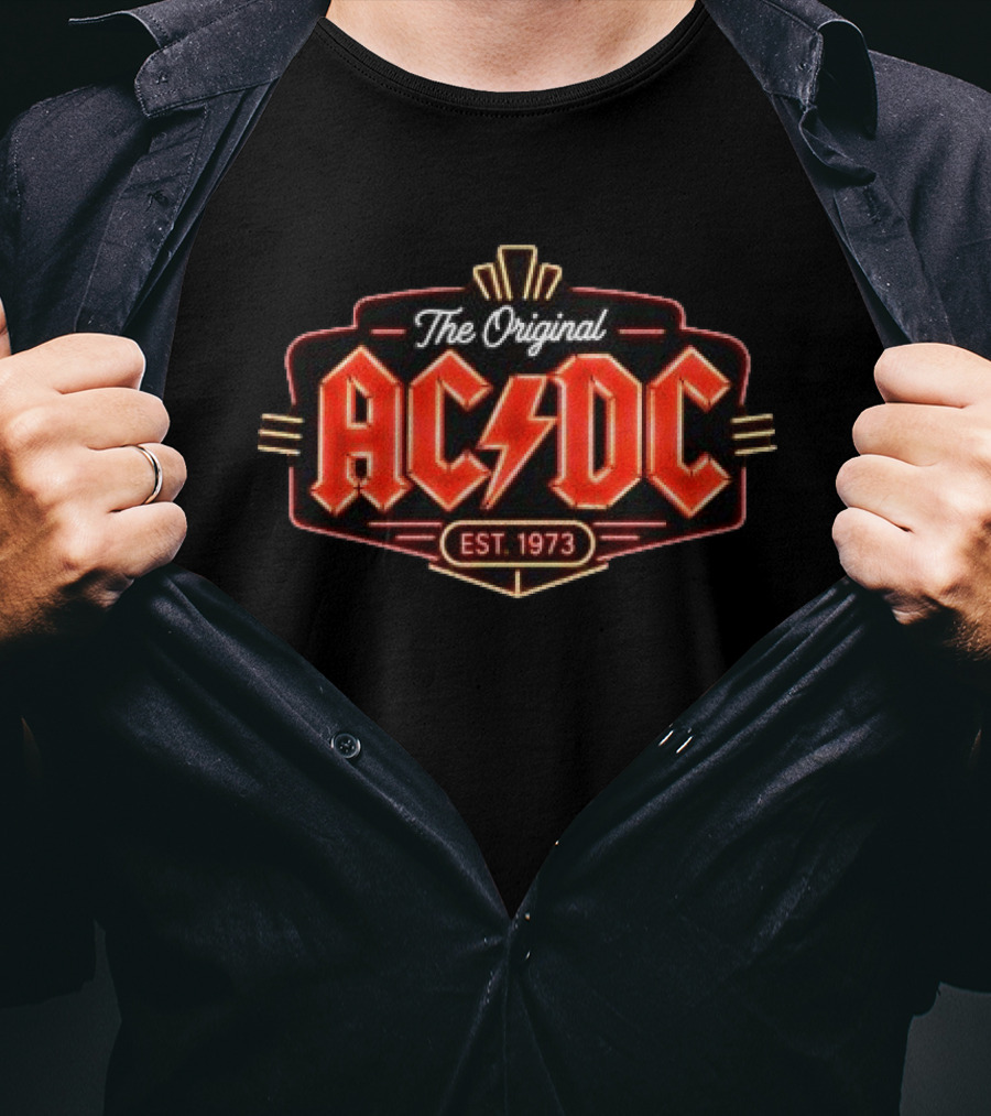 The Original AC/DC Est. 1973 Philadelphia Pwr Up Tour T-Shirt