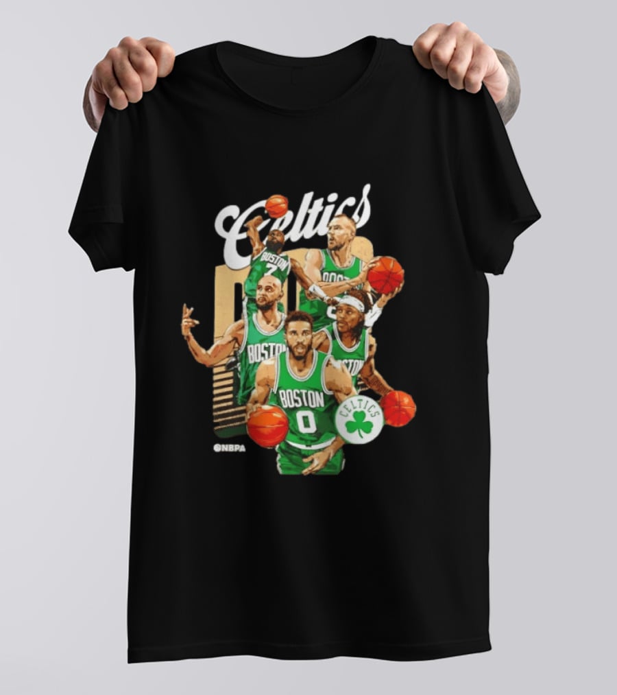 Boston Celtics 2026 Starting 5 Team NPBA Celtics Logo Basketball T-Shirt