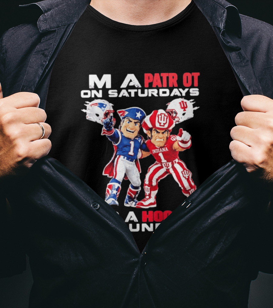 Patriot And Hoosier Football Saturdays Sundays Mascots T-Shirt
