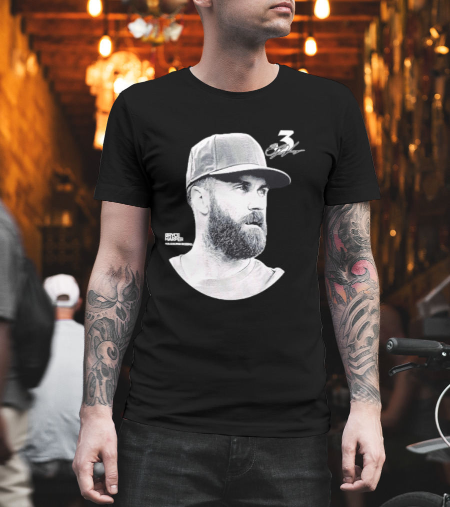 Bryce Harper Philadelphia Phillies Lineage Series 3 Signature T-Shirt