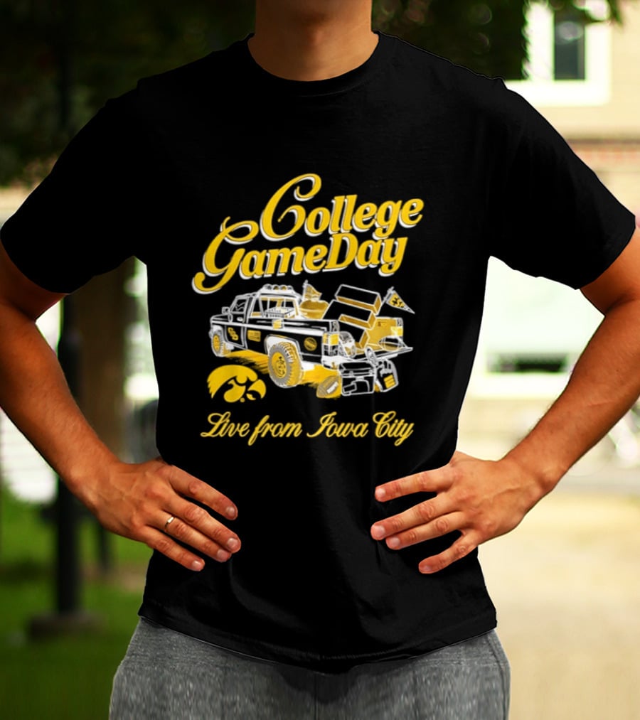 Iowa Hawkeyes 2026 College GameDay Live From Iowa City Tailgate Truck Hawkeye T-Shirt