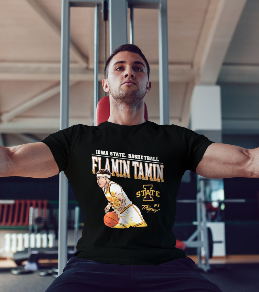 Iowa State Basketball Flamin Tamin Lipsey #3 T-Shirt