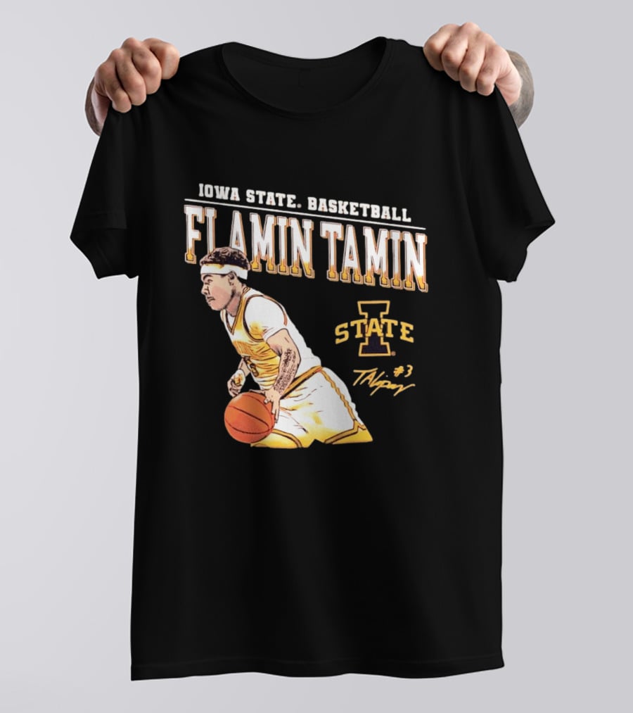 Iowa State Basketball Flamin Tamin Lipsey #3 T-Shirt