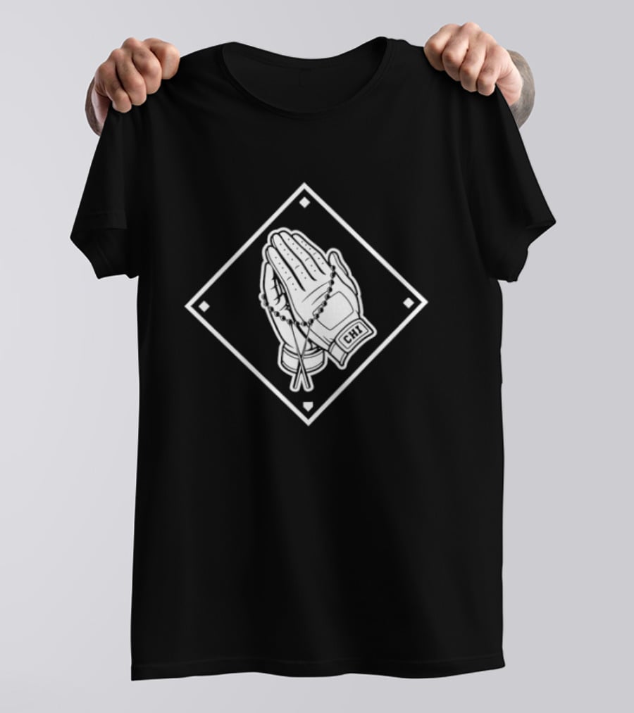 Chicago White Sox Blessed Baseball Pray Hands T-Shirt