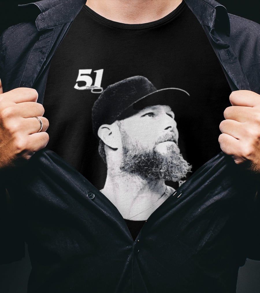 Chris Sale 51 Atlanta Braves Lineage Series T-Shirt