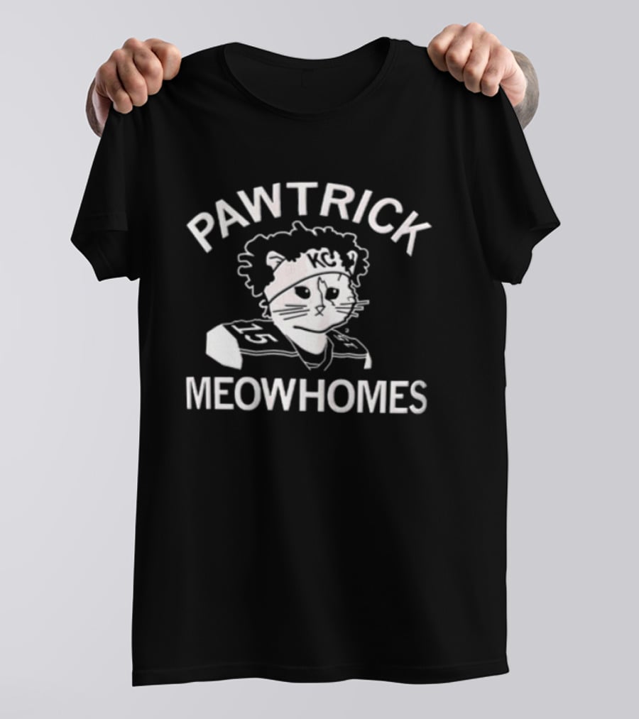Pawtrick Meowhomes Kansas City Chiefs Cat T-Shirt