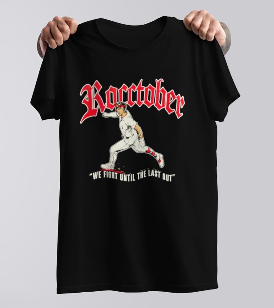 Cleveland Guardians Roctober Brayan Rocchio We Fight Until The Last Out T-Shirt