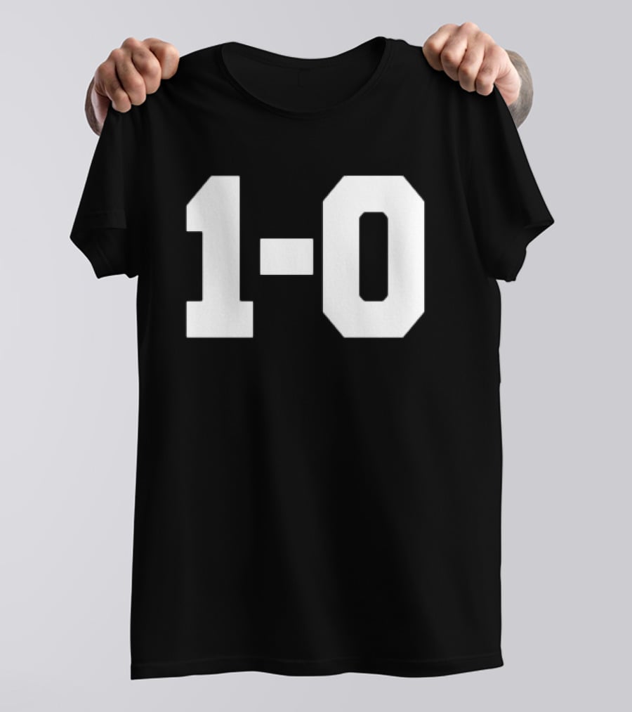 Coach John Harbaugh 1 0 Victory Scoreboard Triumph T-Shirt
