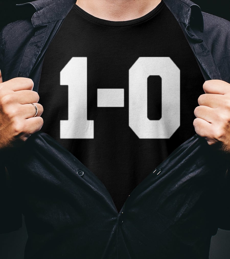 Coach John Harbaugh 1 0 Victory Scoreboard Triumph T-Shirt