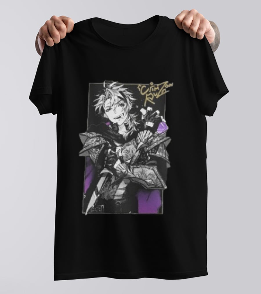 Crimzon Ruze Gamersupps Manga Warrior Aesthetic T-Shirt