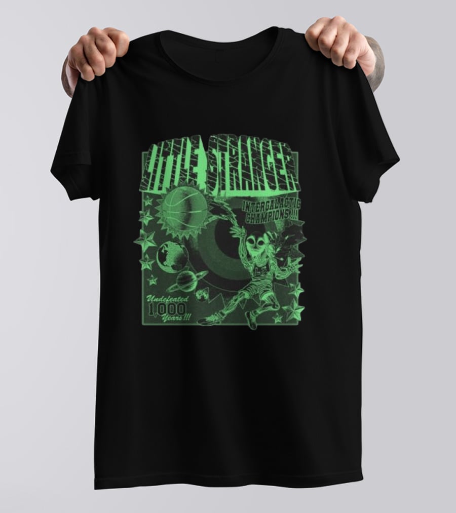 Little Stranger Undefeated Intergalactic Champions 1000 Years Alien Basketball T-Shirt