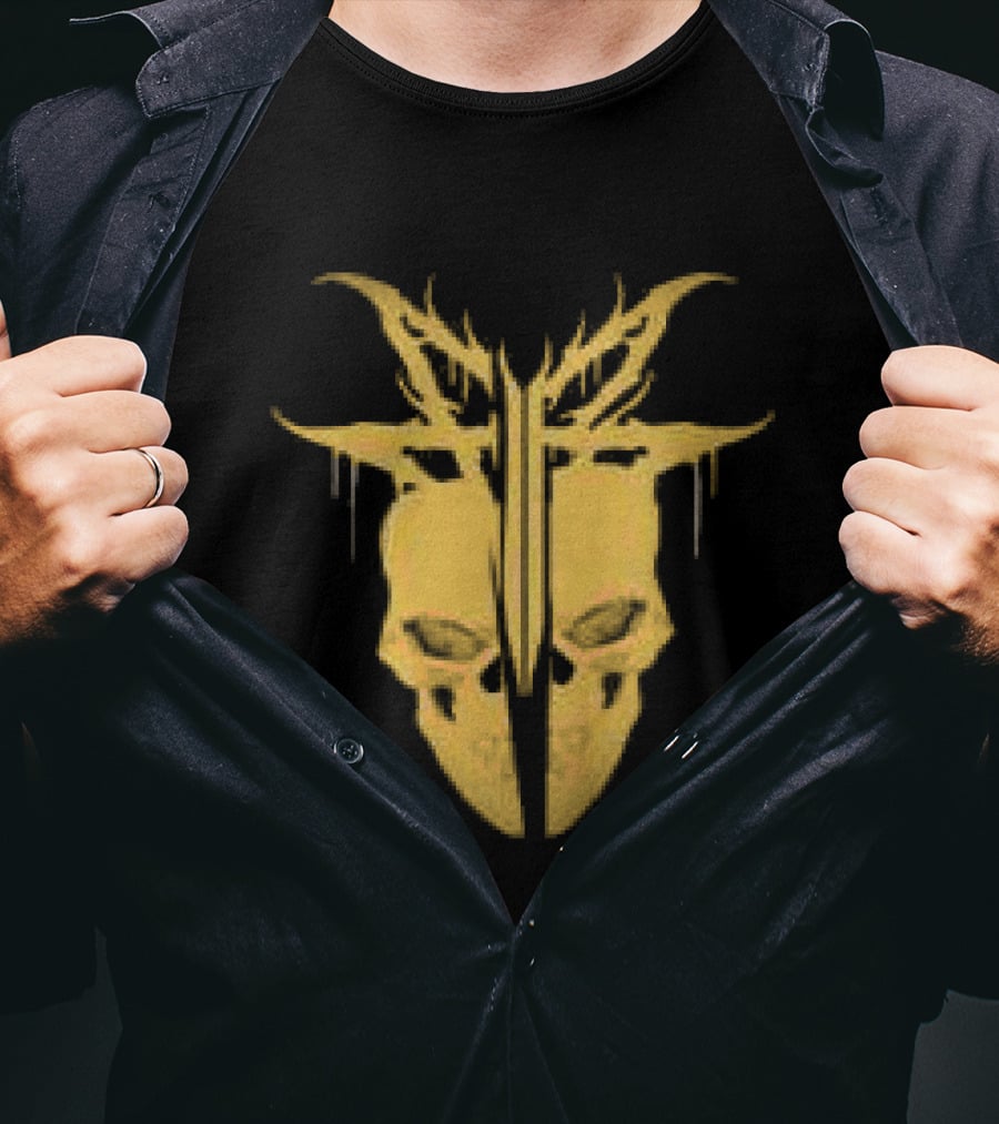 Falling In Reverse Yellow Skull Dripping Melting T-Shirt