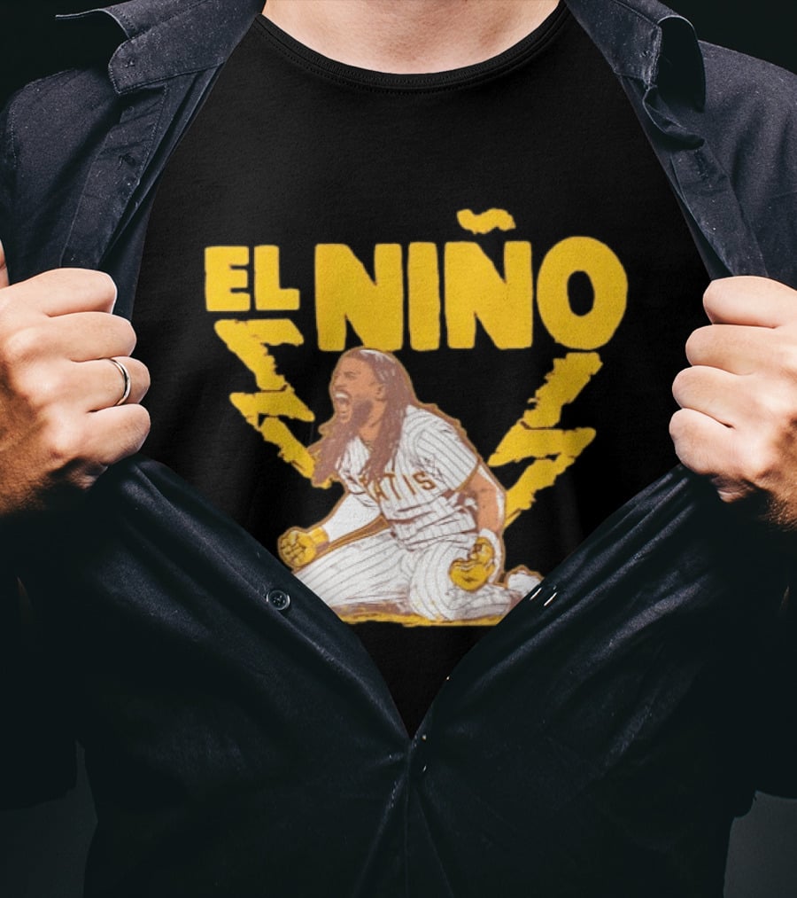 Fernando Tatis Jr El Niño San Diego Padres Stole Home Lightning T-Shirt