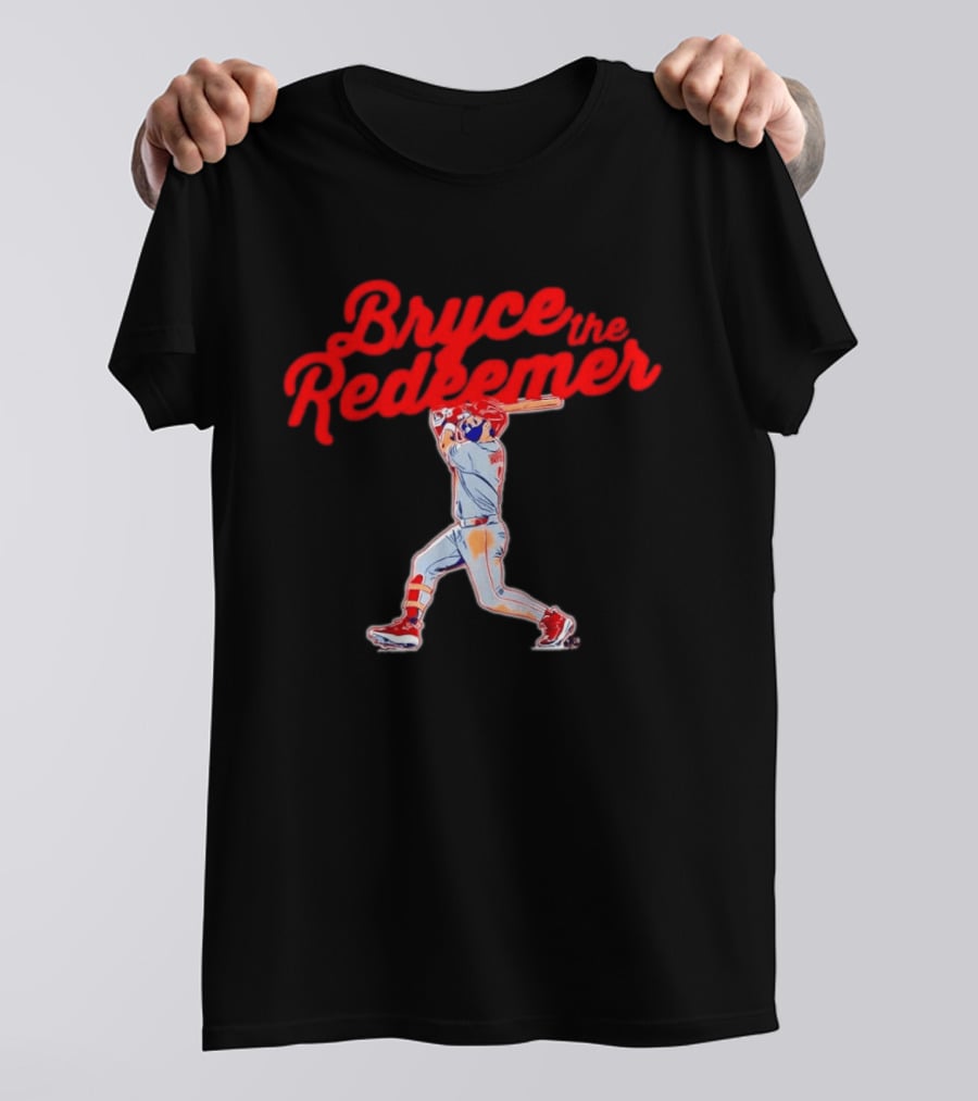Bryce Harper The Redeemer Philadelphia Phillies Baseball T-Shirt