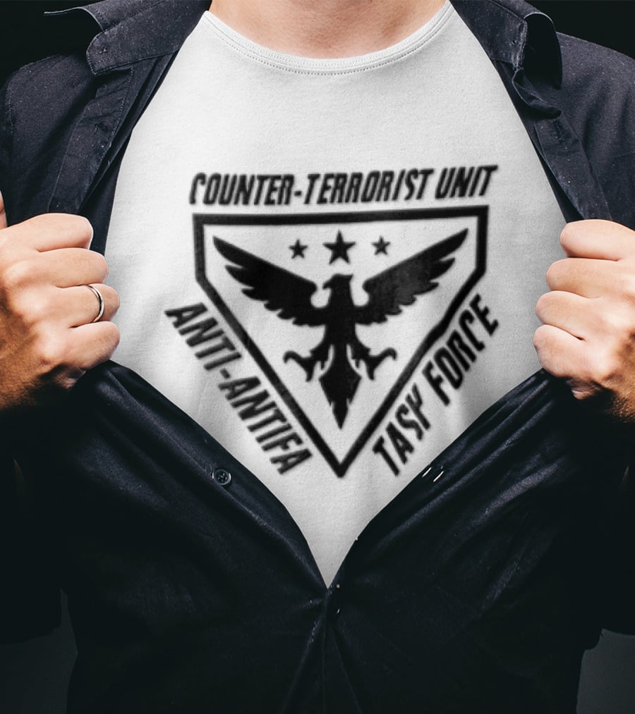 Counter Terrorist Unit Anti Antifa Task Force Eagle T-Shirt