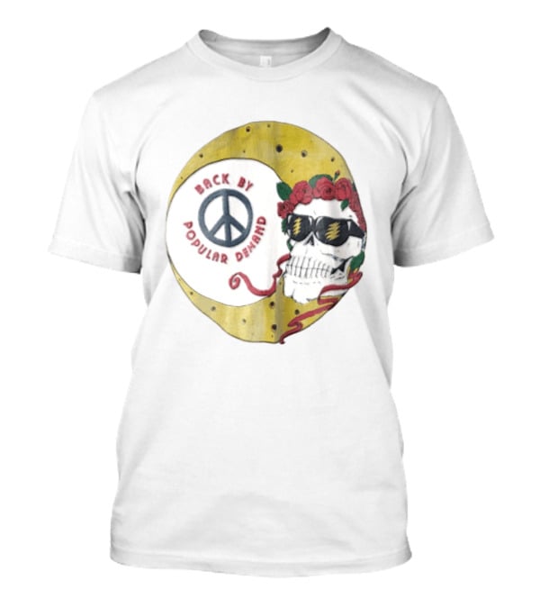 Back By Popular Demand Skull Sunglasses Lightning Peace Roses T-Shirt