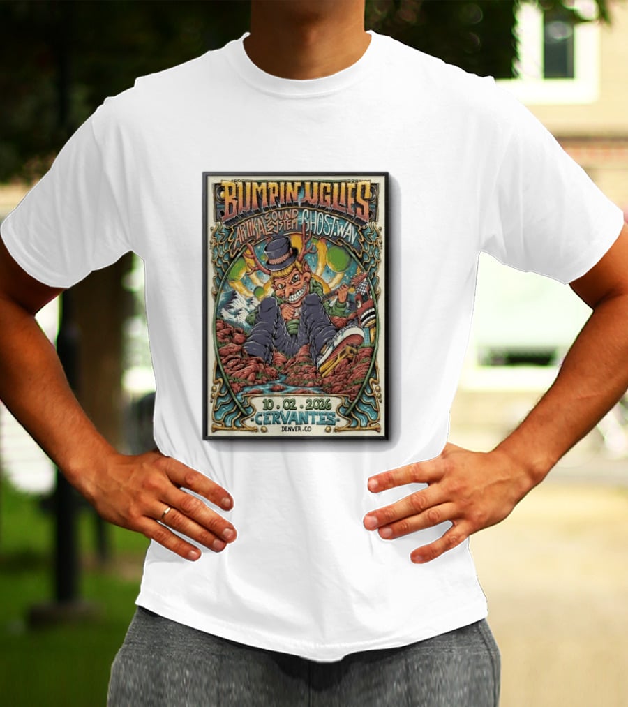 Bumpin Uglies Artikal Sound System Ghost.Wav Concert 10 02 2026 Cervantes Denver CO T-Shirt