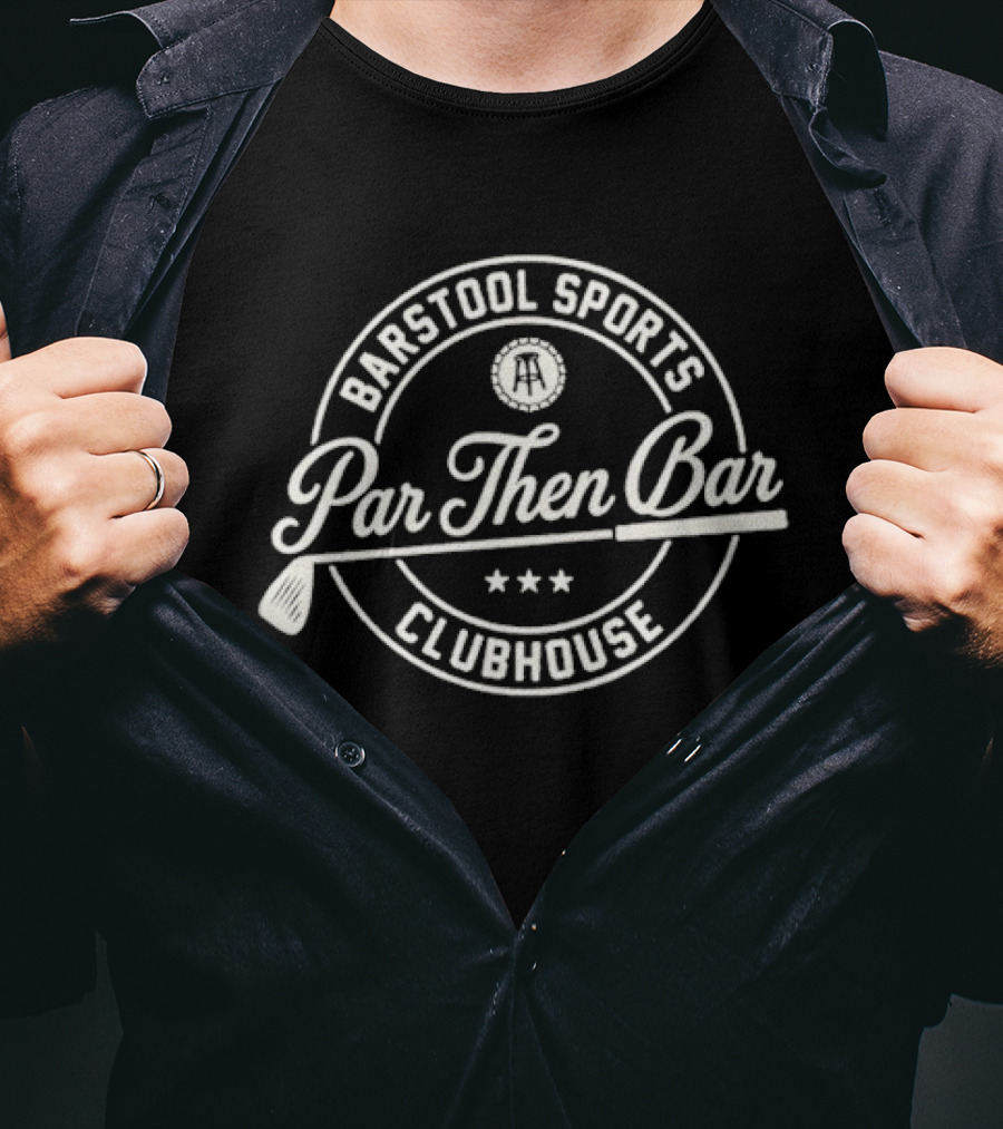 Barstool Sports Par Then Bar Clubhouse Golf T-Shirt