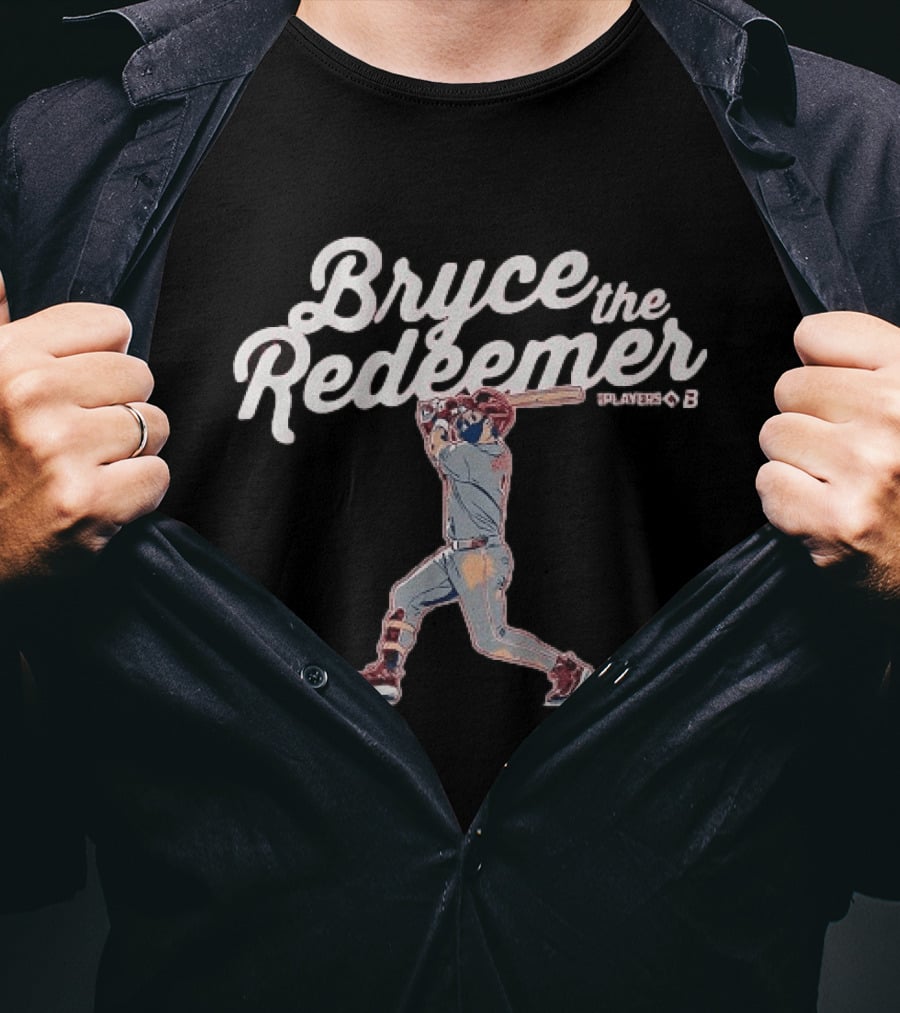 Bryce Harper The Redeemer Swing Pose Phillies T-Shirt