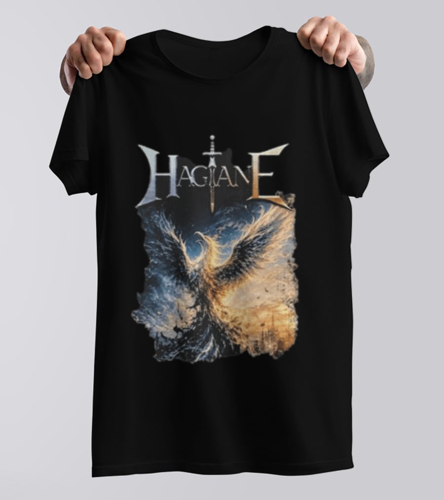 Hagane Sword And Phoenix Night T-Shirt