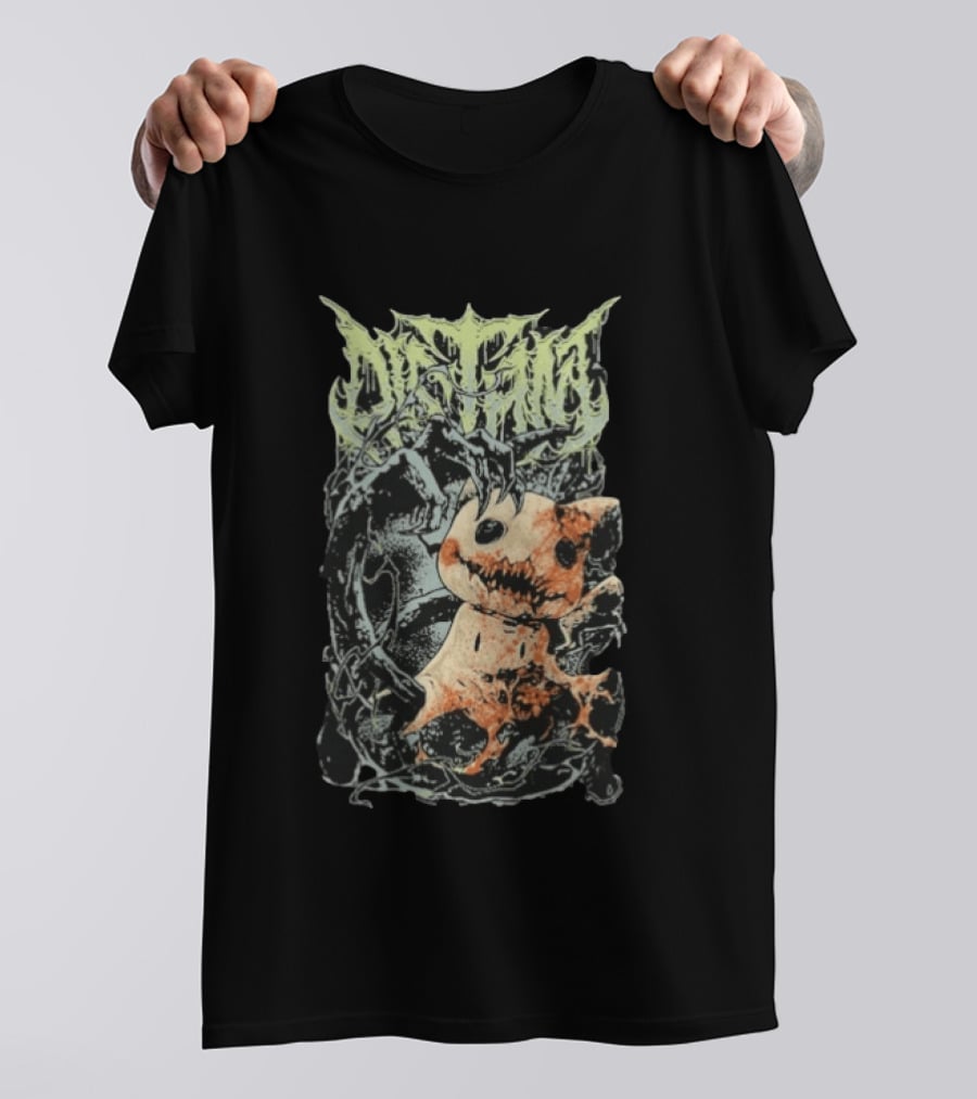 Distant Mimic Creepy Creature In Thorny Vines T-Shirt