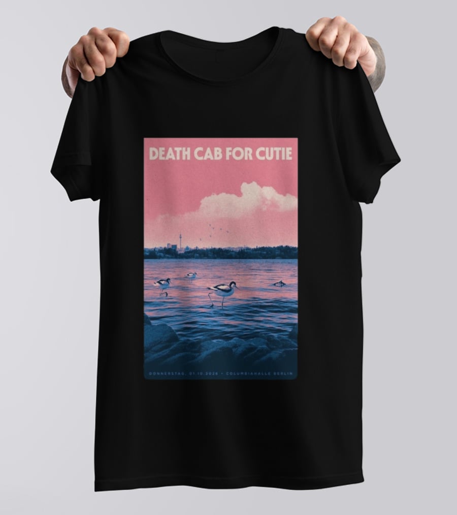 Death Cab For Cutie Columbiahalle Berlin Concert 2026 Donnerstag 01.10 Exclusive T-Shirt