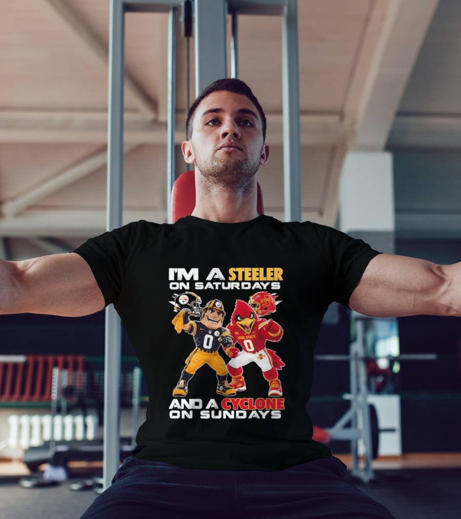 I'm A Steeler On Saturdays And A Cyclone On Sundays T-Shirt