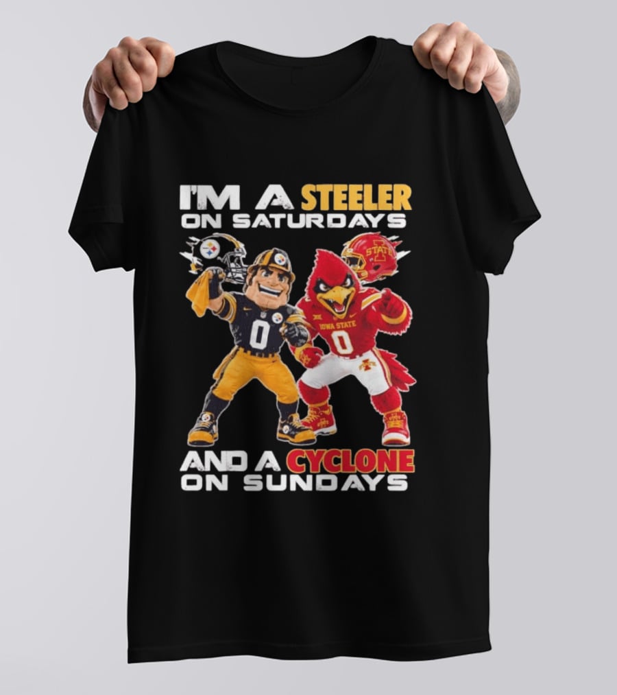 I'm A Steeler On Saturdays And A Cyclone On Sundays T-Shirt