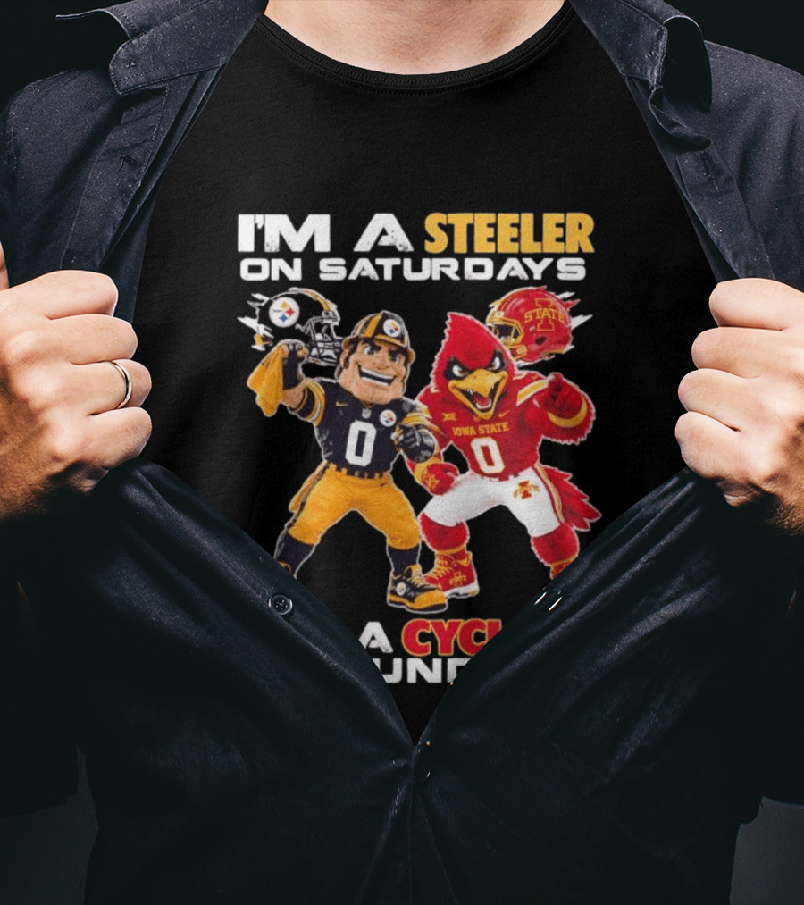 I'm A Steeler On Saturdays And A Cyclone On Sundays T-Shirt