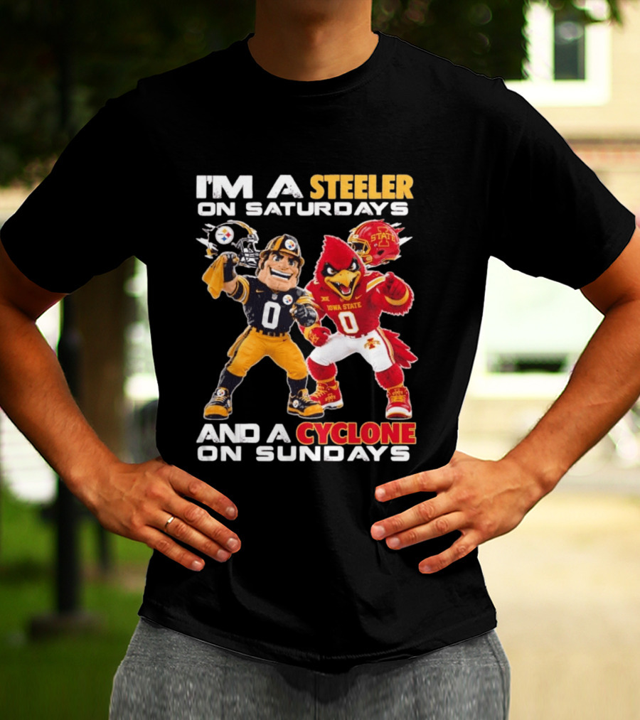 I'm A Steeler On Saturdays And A Cyclone On Sundays T-Shirt