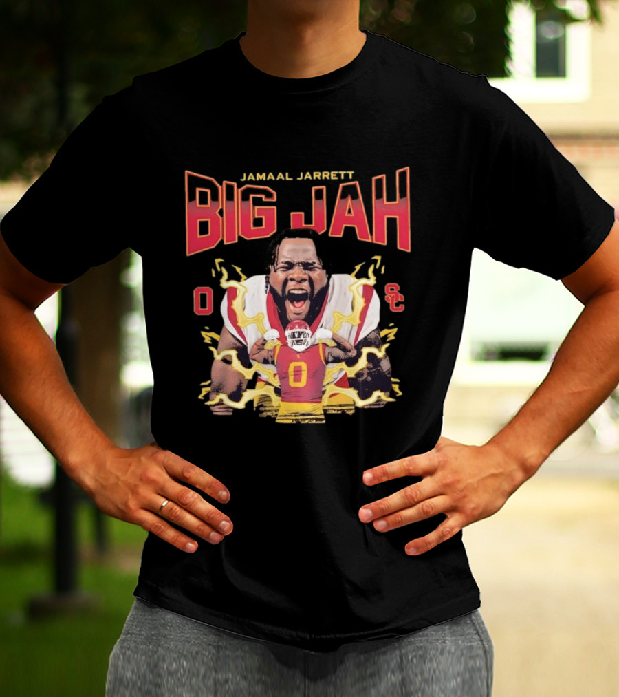 Jamaal Jarrett Big Jah USC Trojans Football No 0 Collage T-Shirt
