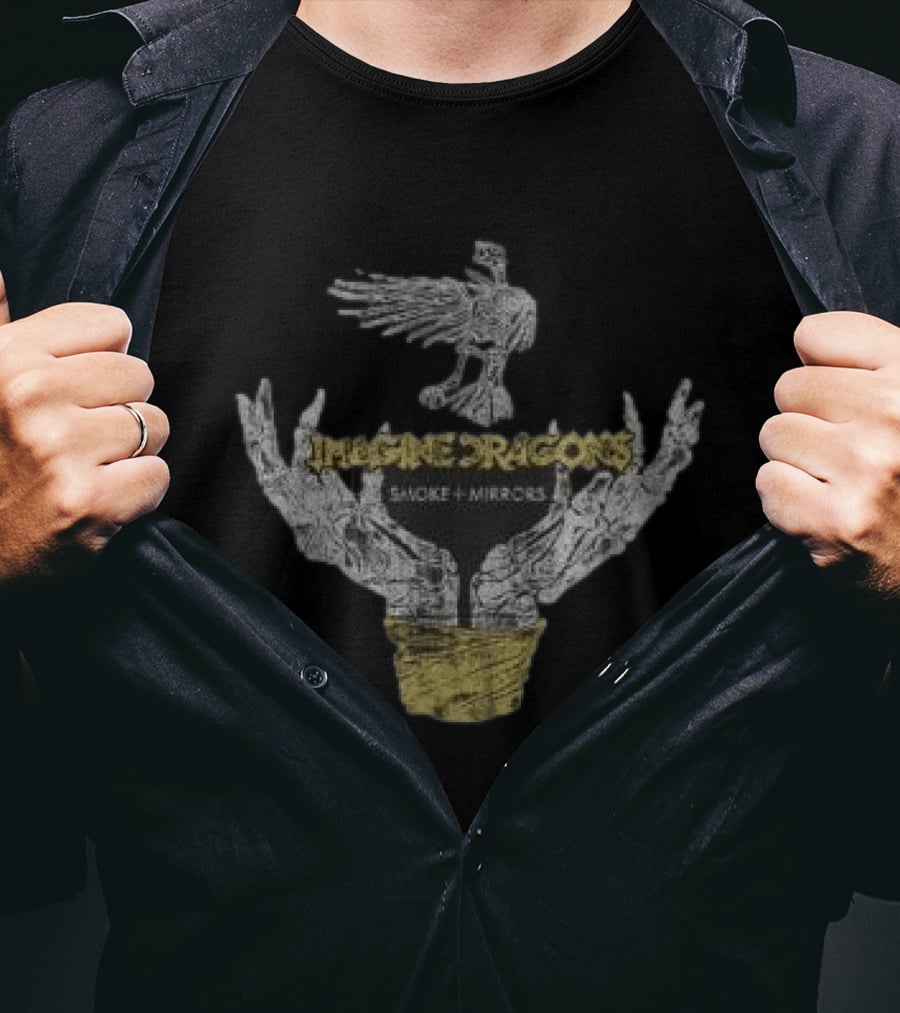 Imagine Dragons Smoke And Mirrors Hands Bird T-Shirt