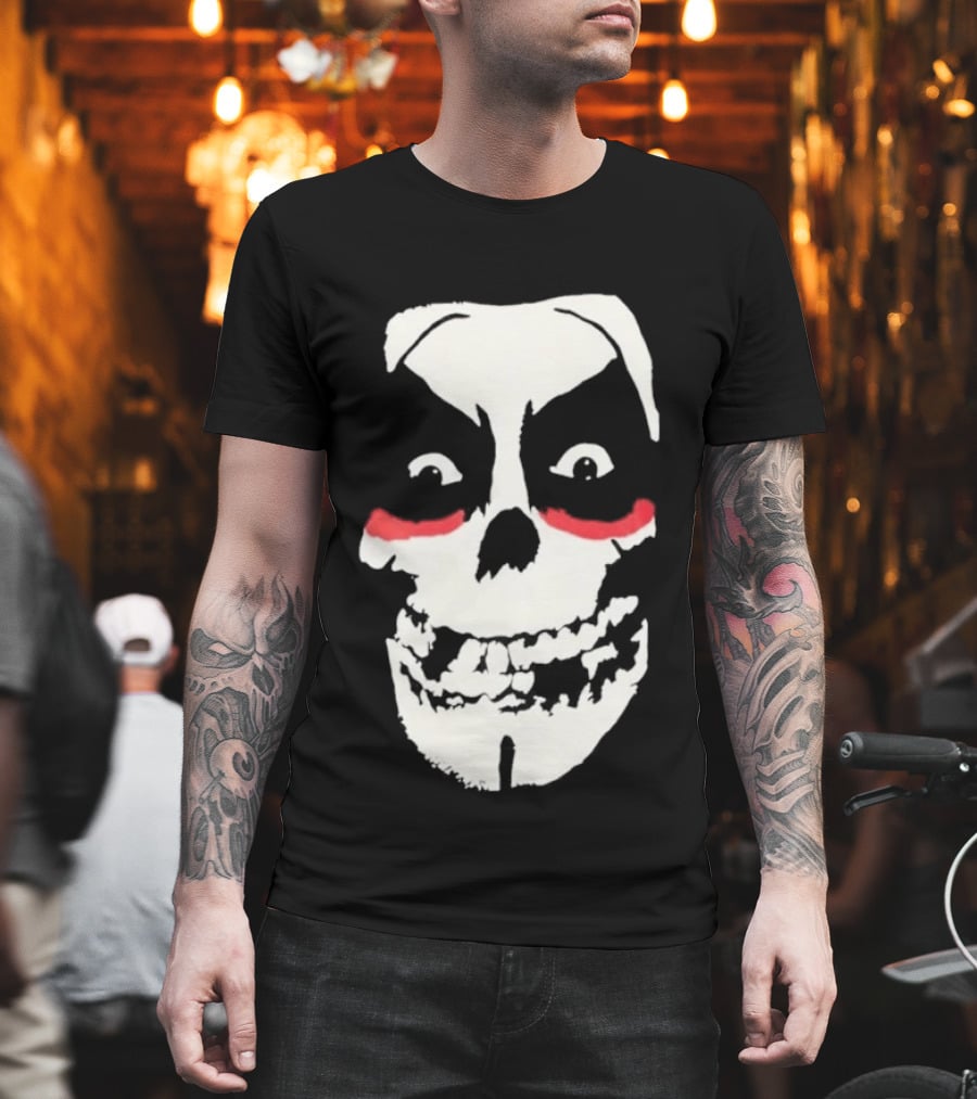 Original Misfits Skull With Danhausen Red Makeup Mechanics 2026 T-Shirt