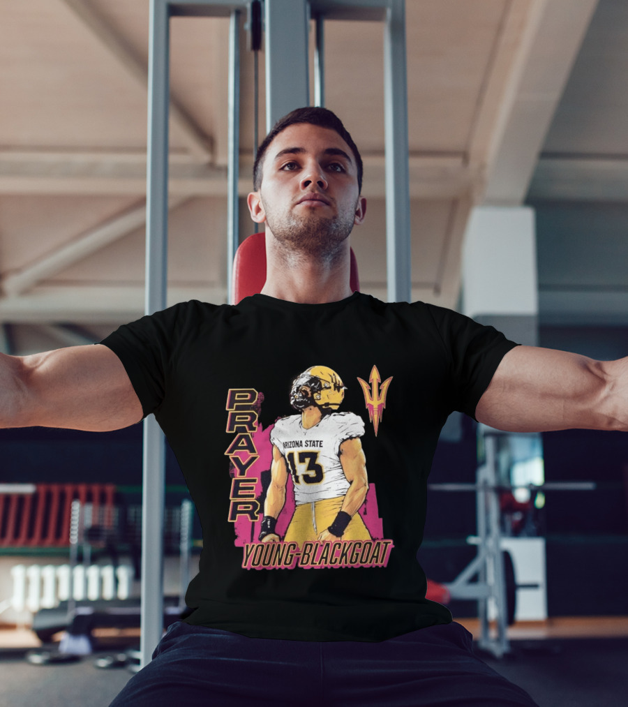 Prayer Young Blackgoat 13 Arizona State Sun Devils Football T-Shirt