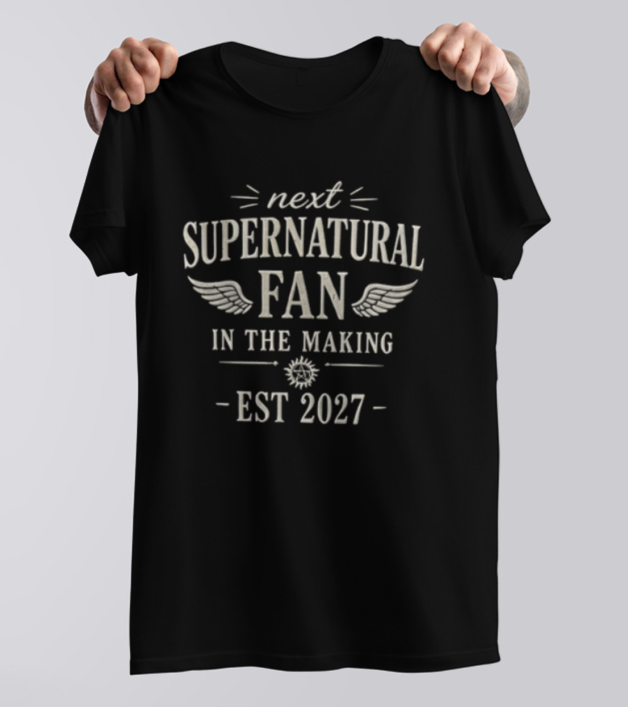 Next Supernatural Fan In The Making EST 2027 Wings T-Shirt