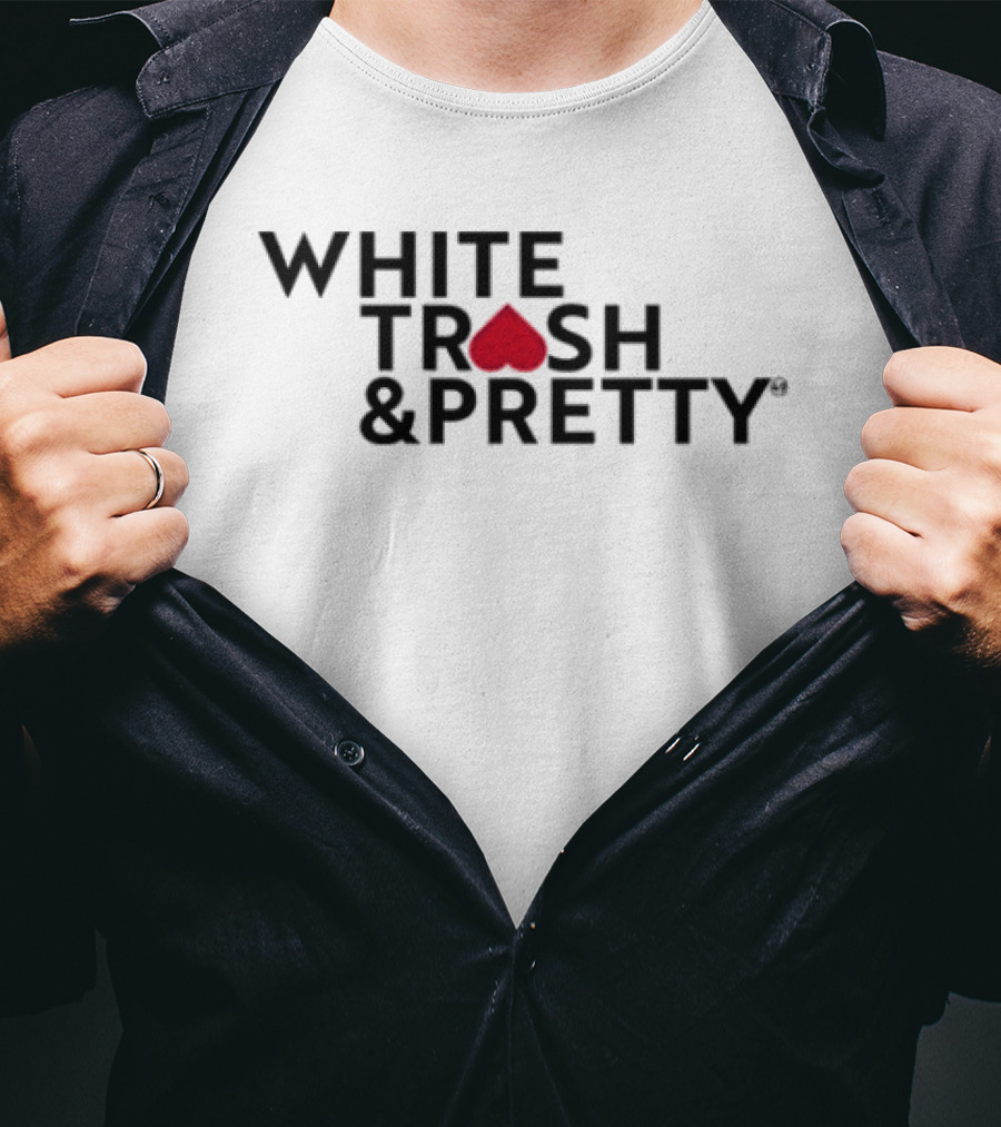 49 Winchester White Trash & Pretty Playing Card Heart T-Shirt