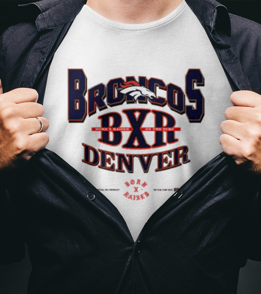 Born X Raised Broncos BXR Denver Collab White T-Shirt