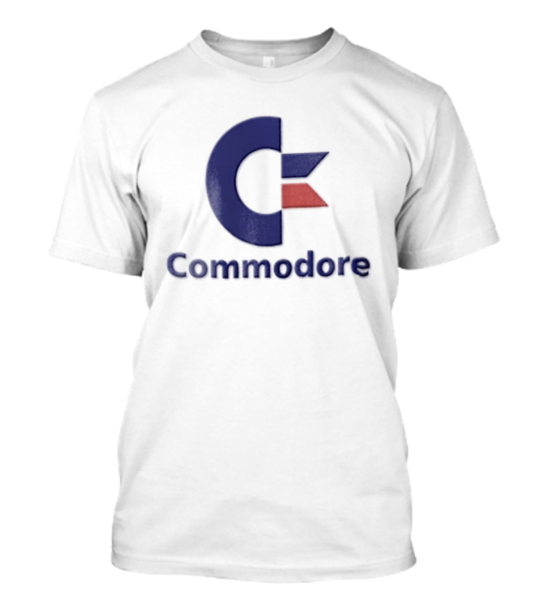 Commodore Blue Red Letter C Vintage Computer T-Shirt