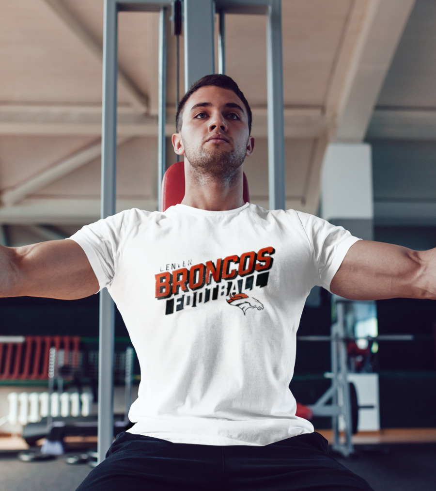 Denver Broncos Team Name NFL Football Broncos T-Shirt