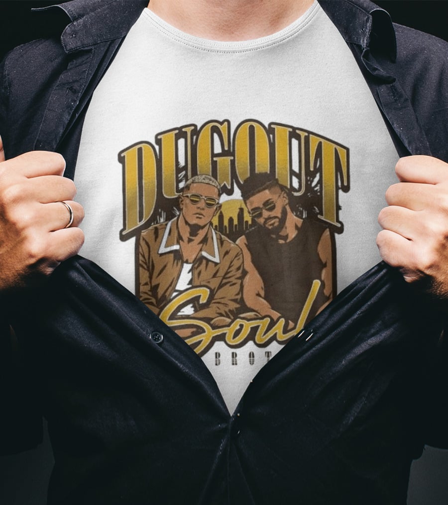 Dugout Soul Brothers Fernando Tatis Jr Manny Machado San Diego Padres T-Shirt