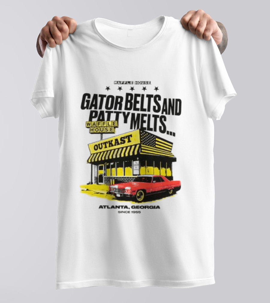 Gator Belts And Patty Melts Outkast Waffle House Atlanta Georgia 1995 T-Shirt