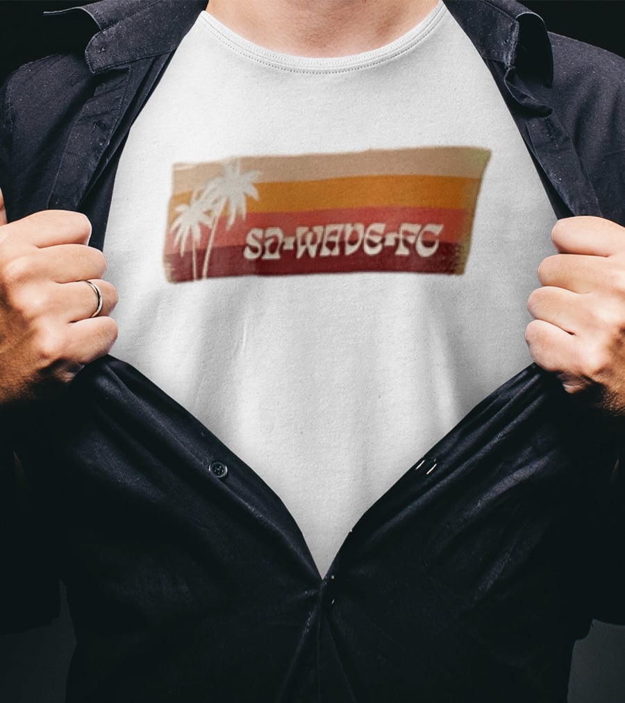 San Diego Wave FC Palm Trees Sunset SA Wave FC T-Shirt