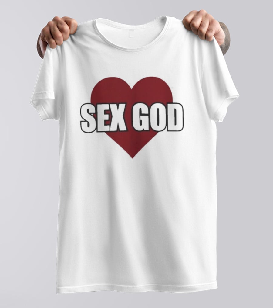 Sex God Heart Red T-Shirt