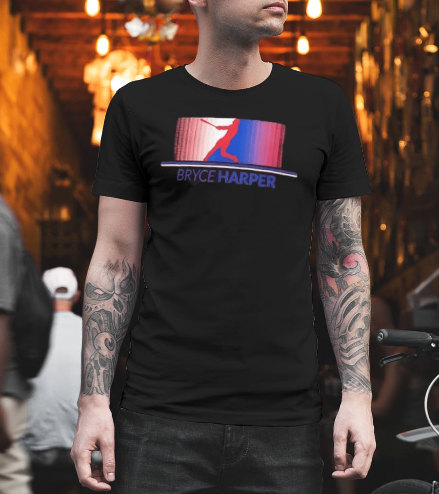 Bryce Harper Philadelphia Phillies Solo Stripe MLB Batter T-Shirt